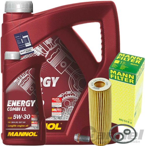Mann ölfilter mannol - Ölfilter+6l, 5w30