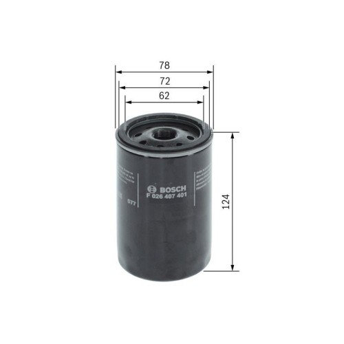 Bosch 026 407 401 ölfilter - f,
