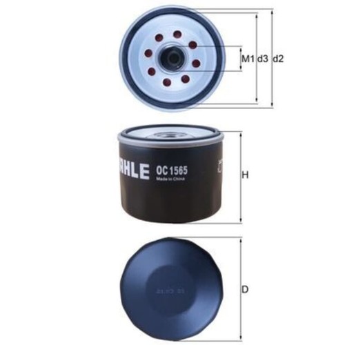 ölfilter mahle 1565 für - oc,