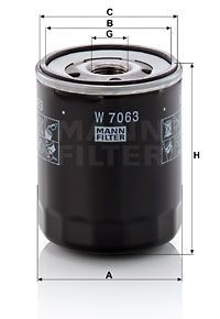 Mann filter w7063 ölfilter - mann-filter,